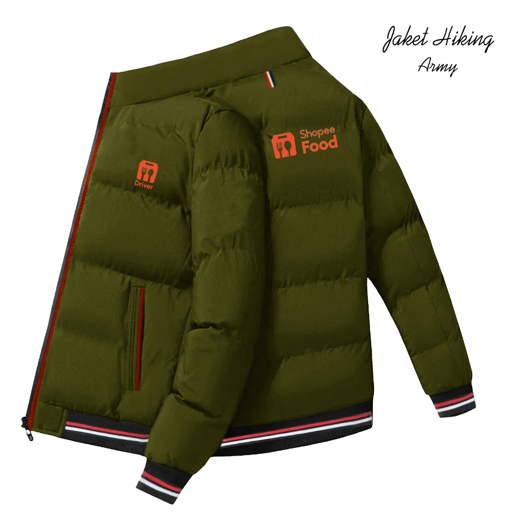 Jaket Ojol ShopeeFood | Jaket Driver ShopeeFood | Jaket Shopee Food Original