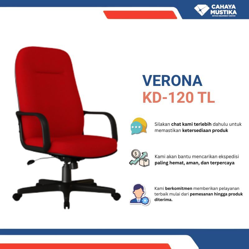 Jual Kursi KantorKursi Manager/Kursi Manager Kantor/Kursi Manager Direktur Murah Malang Verona KD-12