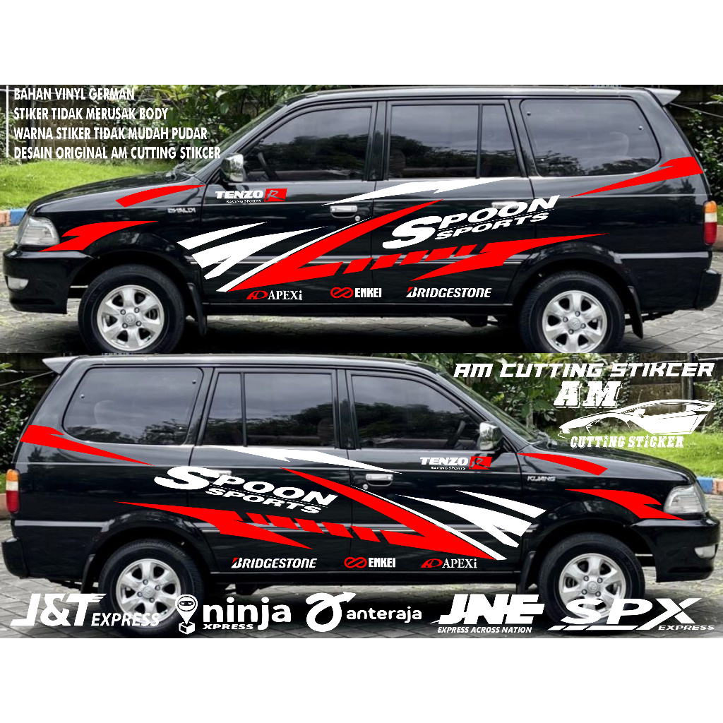 Stiker Mobil Kijang Super Stiker Body Kijang kapsul Stiker Kijang Kapsul Lgx Lsx Lx Krista terbaru