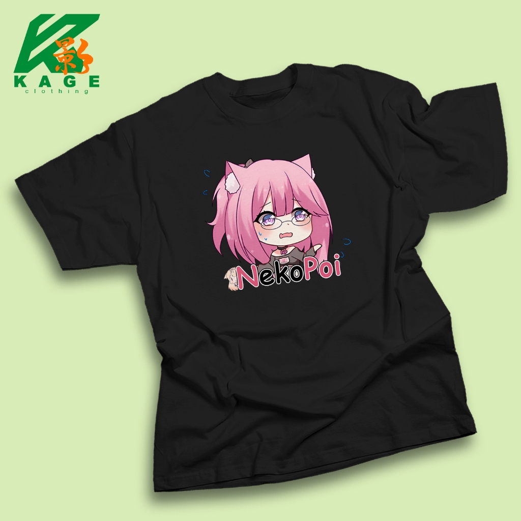 Kaos NEKOPOI WAIFU Tshirt baju distro cotton combed 30s UNISEX KAOS ANIME WAIFU NEPHI PHELIA