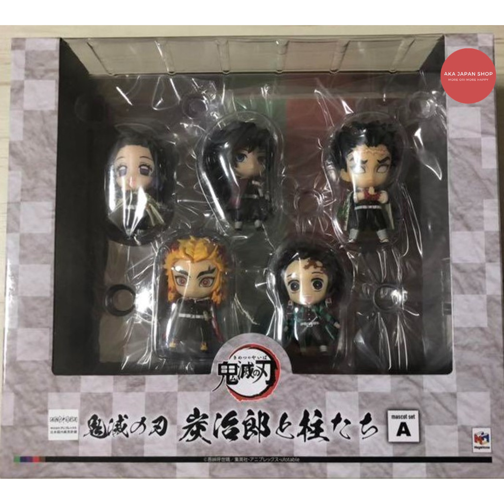 Demon Slayer Kimetsu no Yaiba Tanjiro and the Pillars Figure Mascot Set 5 Vol A Tanjiro Kamado Giyuu