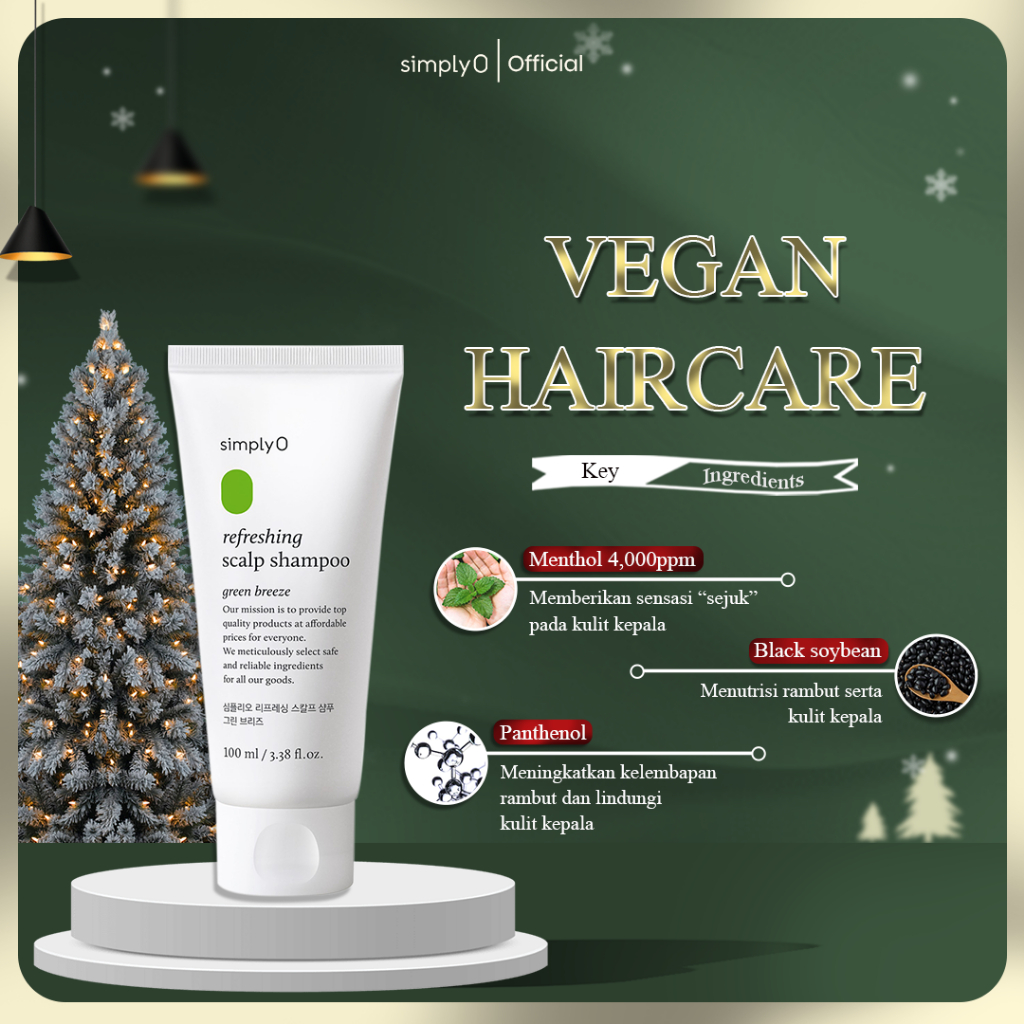 SimplyO Refreshing Scalp Shampoo (Green Breeze) 100ml