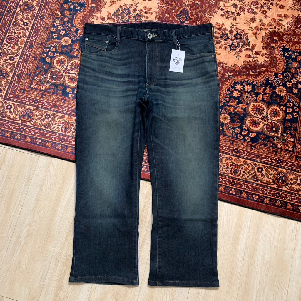 Edwin Jersey ER03 Ultra Stretch Black Washed Jeans Straight Fit BL902