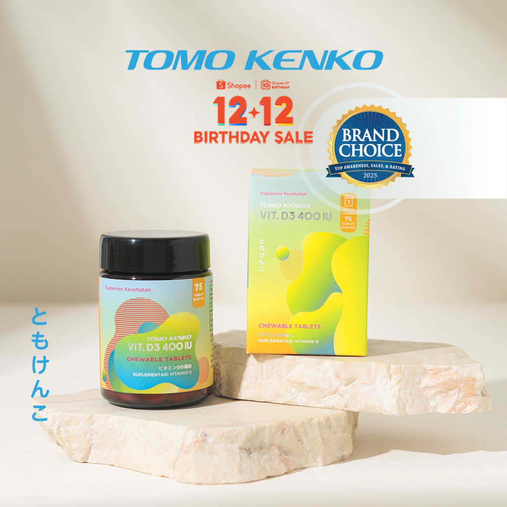 Tomo Kenko D3 400 IU Chewable (kunyah) High Quality