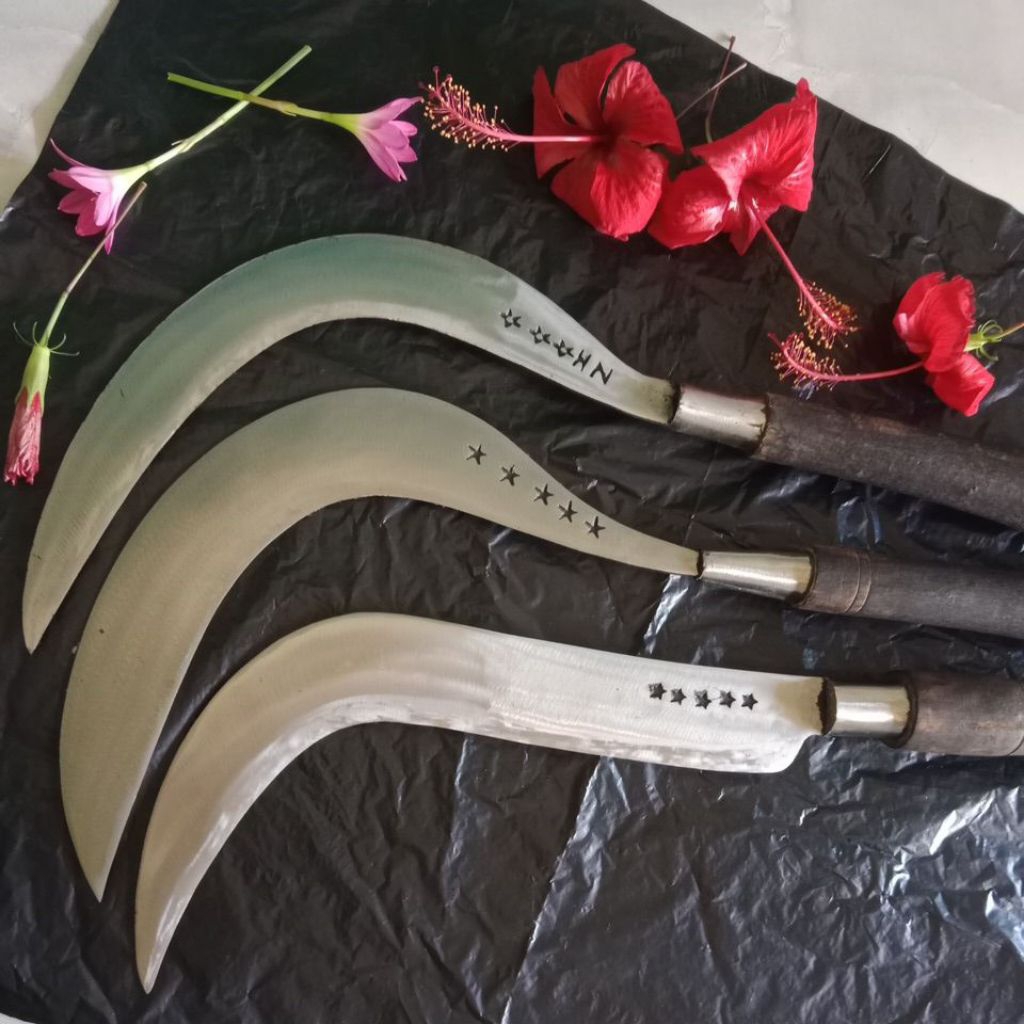 Baja Sabit pisau berkebun pemotong rumput cap Bintang lima