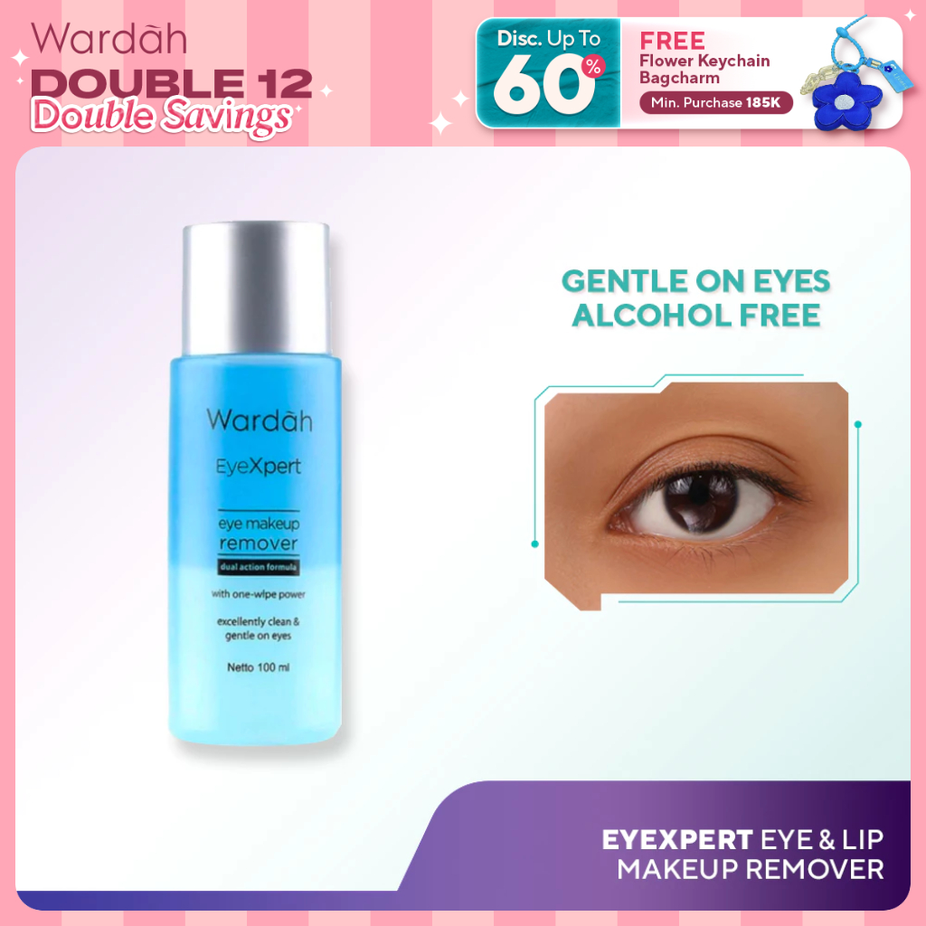 WARDAH EyeXpert Eye & Lip Makeup Remover - Pembersih MakeUp Waterproof - Makeup