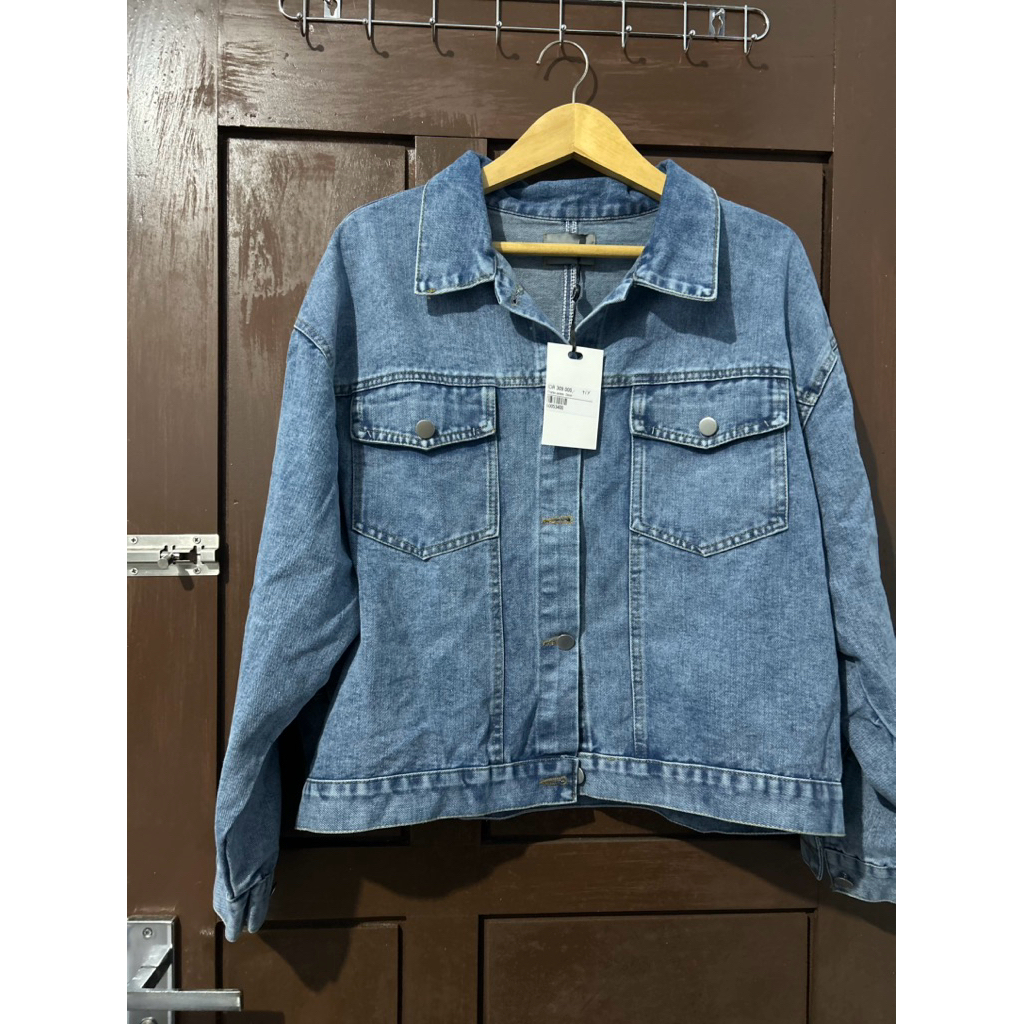 This Is April Jacket Denim Charles Jacket Denim Outer Atasan Denim Berkerah New Werehouse Sale