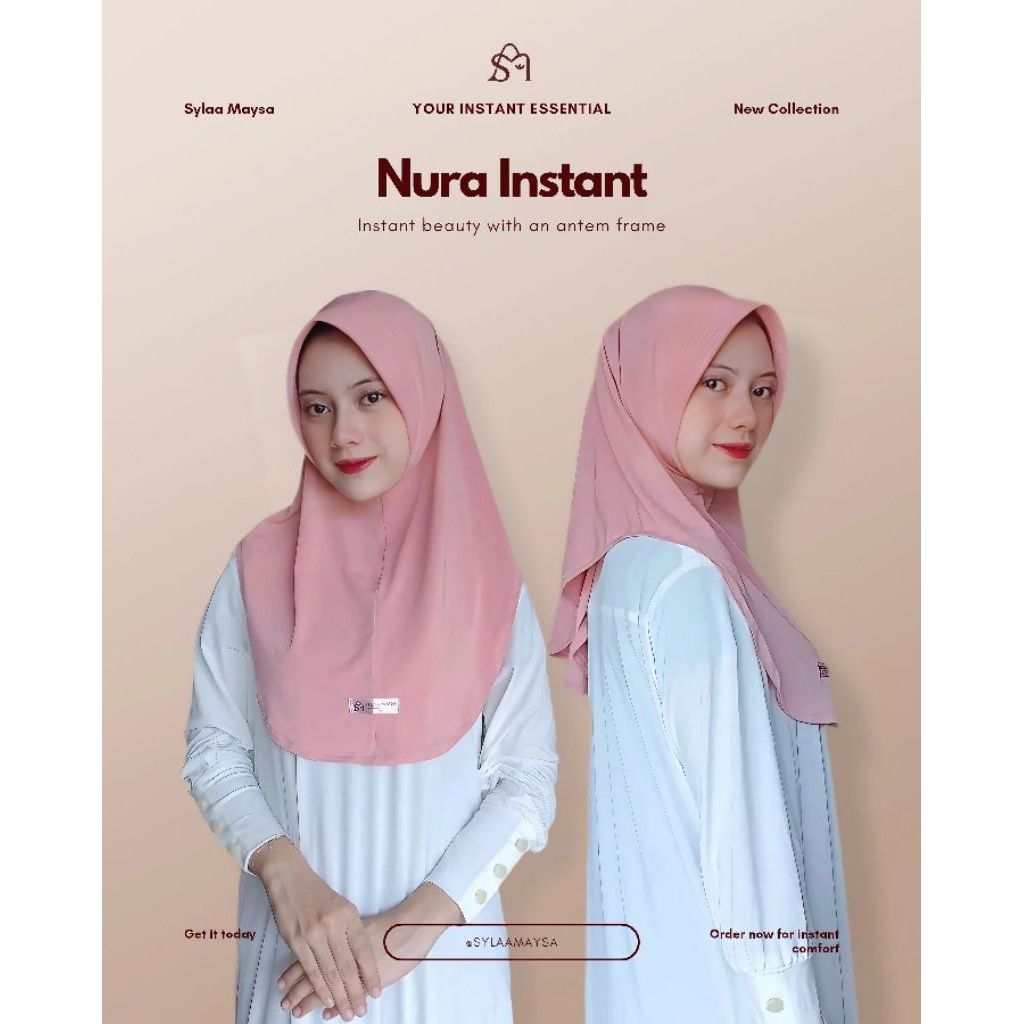 Sylaa Maysa – Nura Instant | Hijab Instan Pet Antem | Adem Lembut Jersey Korea