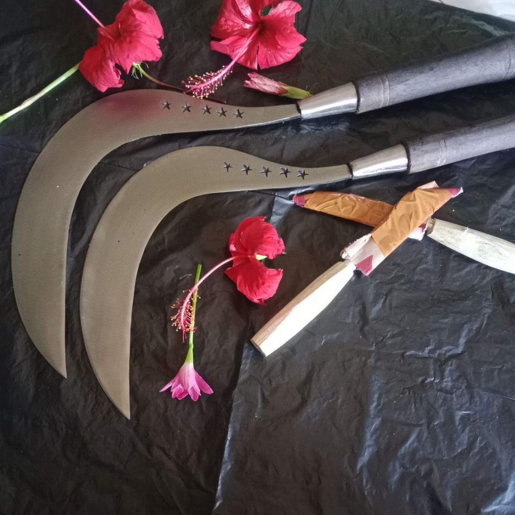 Pemangkas Arit rumput multifungsi asli baja ori bintang lima alat berkebun dan taman