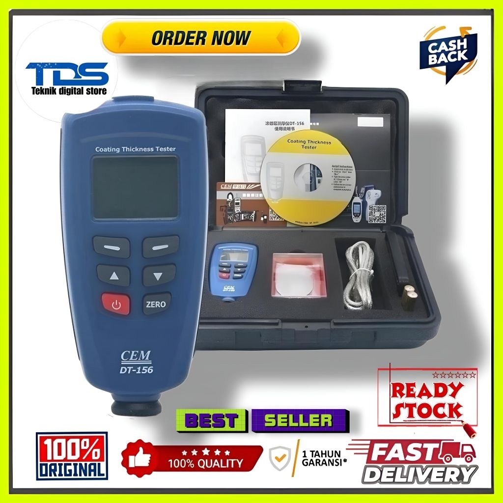 CEM DT156 Digital Paint coating thickness gauge tester DT-156