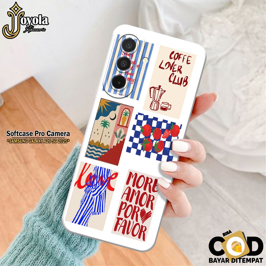 JOYOLA Case Samsung Galaxy A26 5G 2025 Terbaru Fashion Case Aesthetic Softcase Samsung Galaxy A26 5G