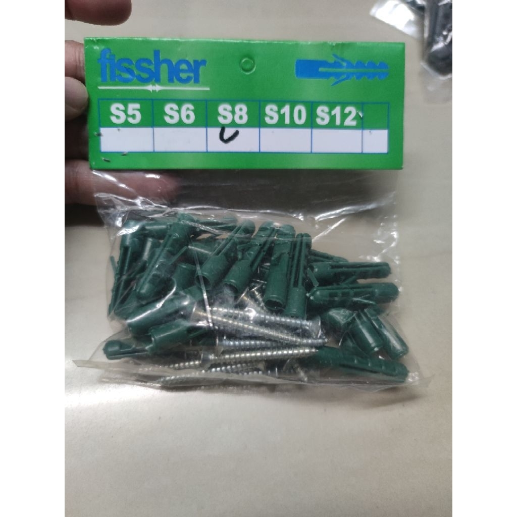Sfiser + Sekrup Rumah Piser Fisher Set Sekrup S6 S8 S10 S12