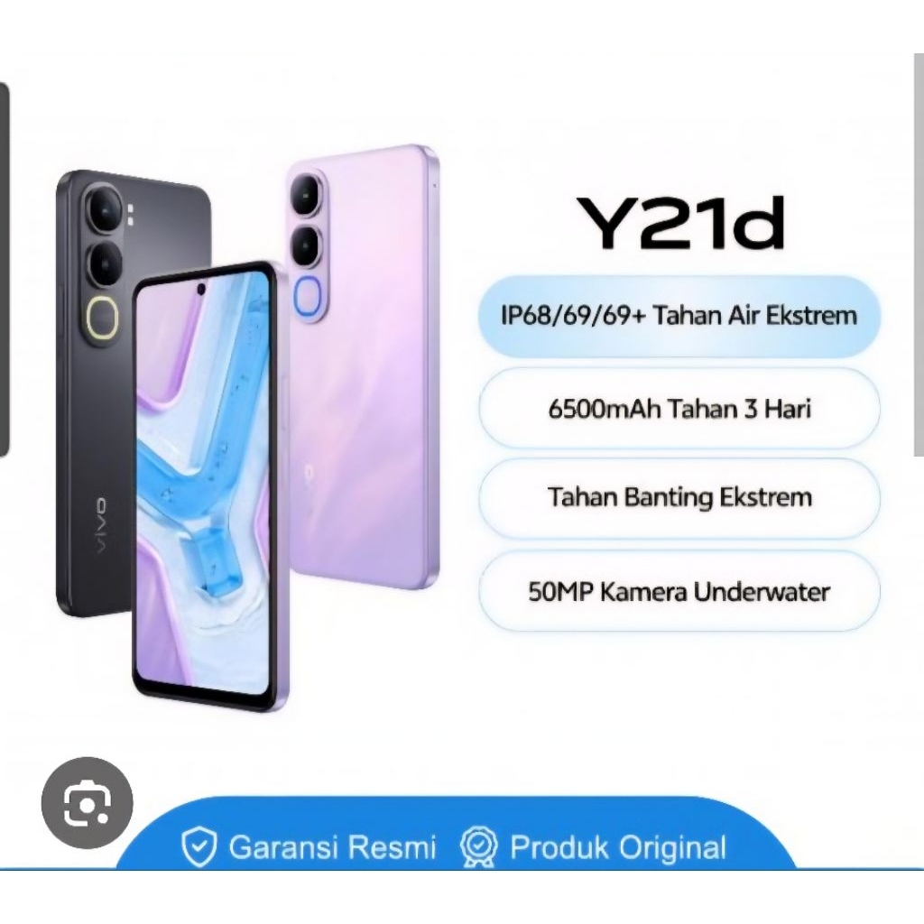 VIVO Y21D 4G [ 4/128GB, 6/128GB, 8/128GB ] GARANSI RESMI Vivo Indonesia, LANGSUNG KIRIM