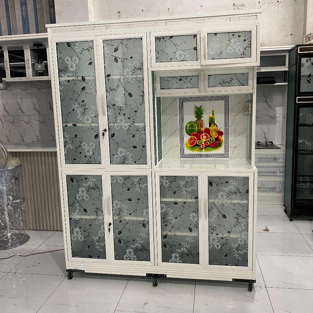 Rak  Piring / Lemari Piring / Lemari Dapur / Rak dapur Minimalis Serbaguna Aluminium