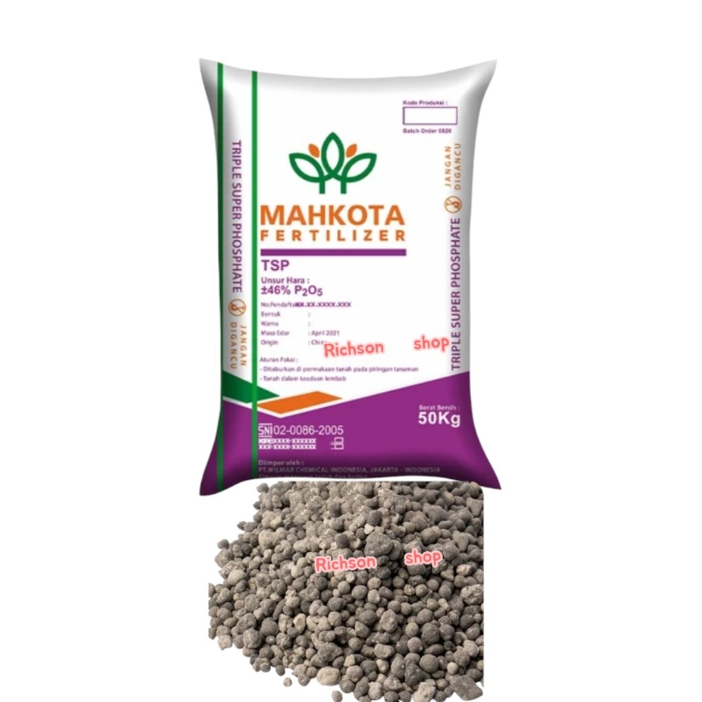 Pupuk TSP Mahkota Original 50 kg