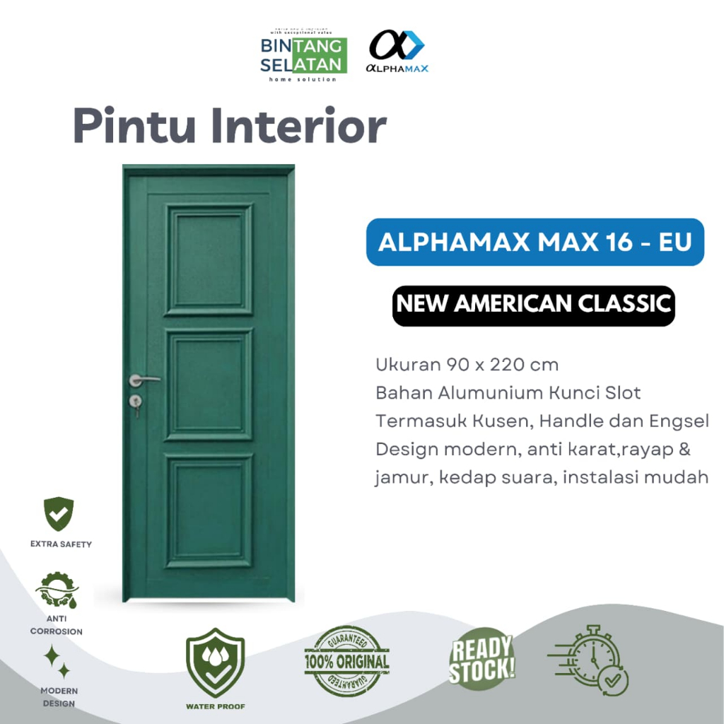 PINTU INTERIOR ALPHAMAX ALUMUNIUM MODERN SET
