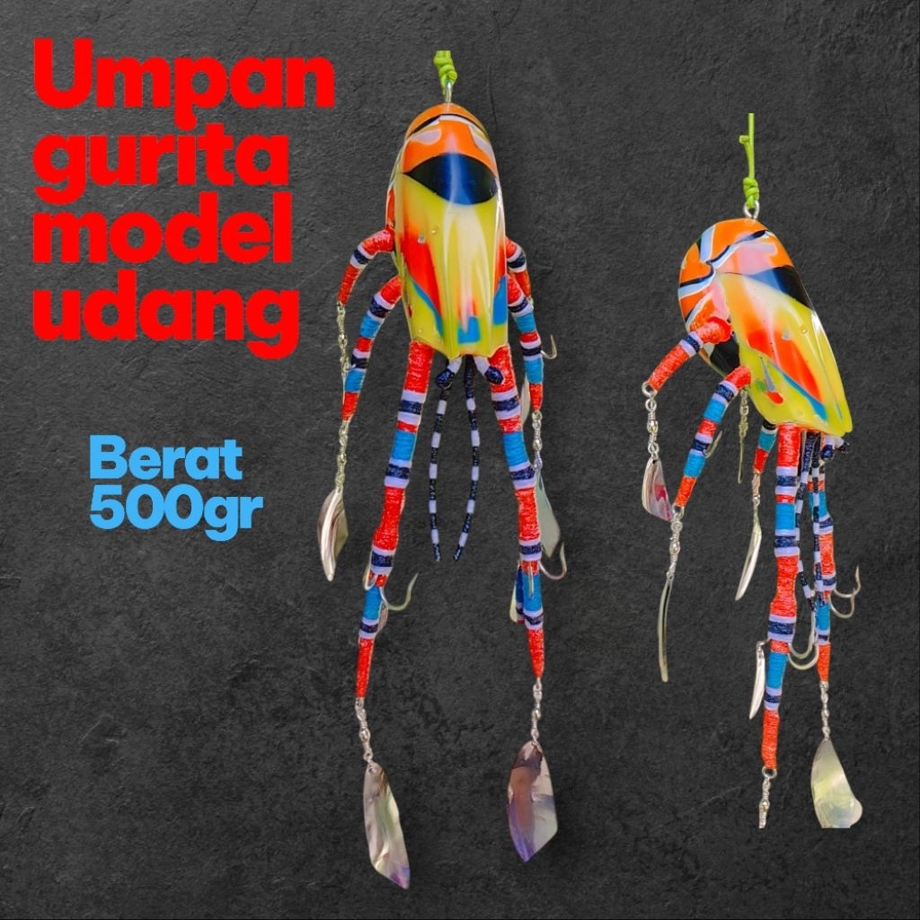 UMPAN PANCING GURITA MODEL UDANG LOBSTER