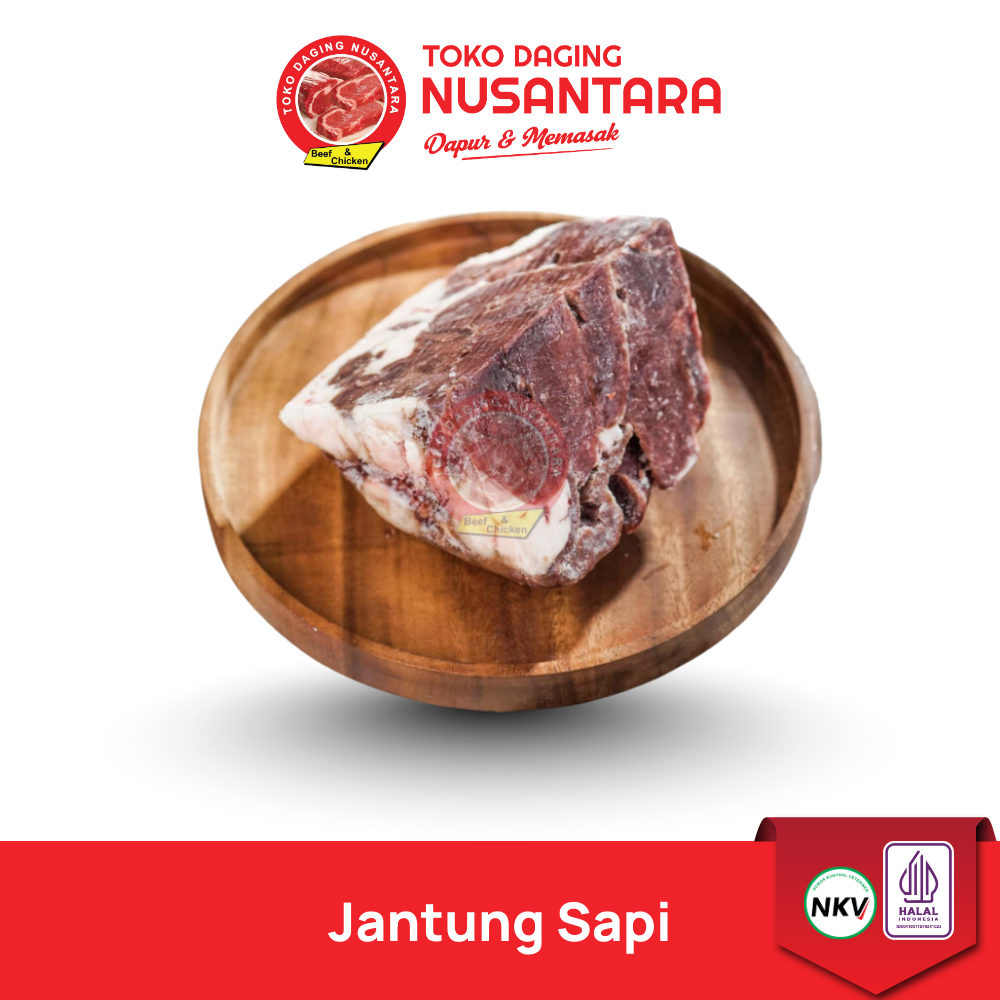 Jantung Sapi 1Kg - Jantung Sapi Bersih 1Kg – Jantung Sapi Frozen | Toko Daging Nusantara