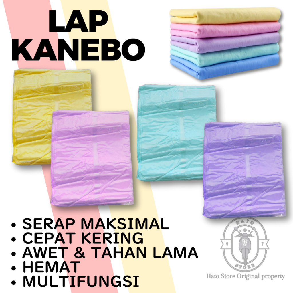 Lap Kanebo Refill Daya Serap Tinggi serat Lembut dan Kuat tebal 2mm Kanebo Plas Chamois 42 x 31.5 cm