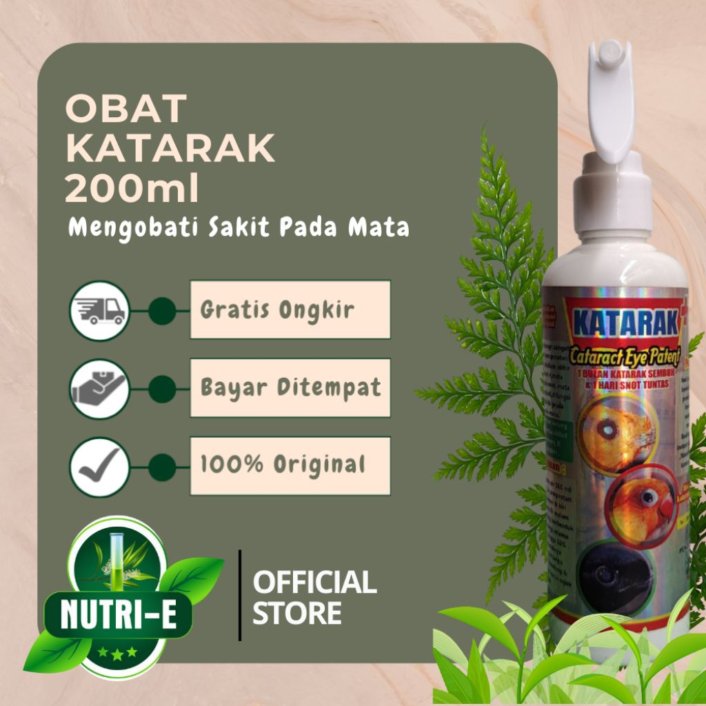 Obat Katarak Patent 200ml untuk semua jenis burung Mengobati mata burung snot Katarak Bengkak