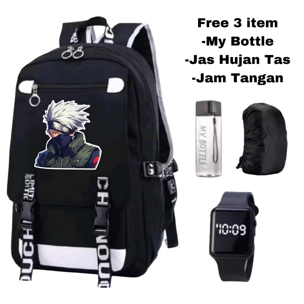 NRB - Tas punggung karakter anime -Tas sekolah anime -Tas anime kekinian - Tas Ransel Kakashi