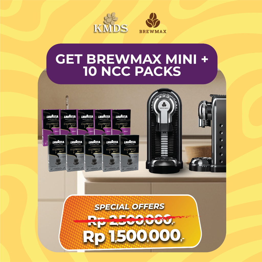 BREWMAX Brewly Mini Coffee Capsules Machine