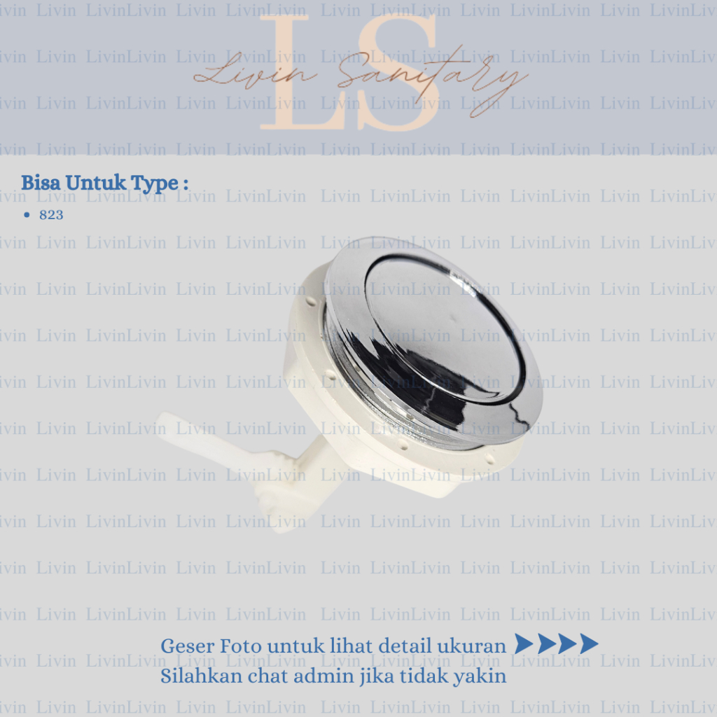 Tombol Kloset Tipe CW823J / Tombol Siram Air Original Anti Bocor Flush / Tombol, Engkol / Siram, Tot