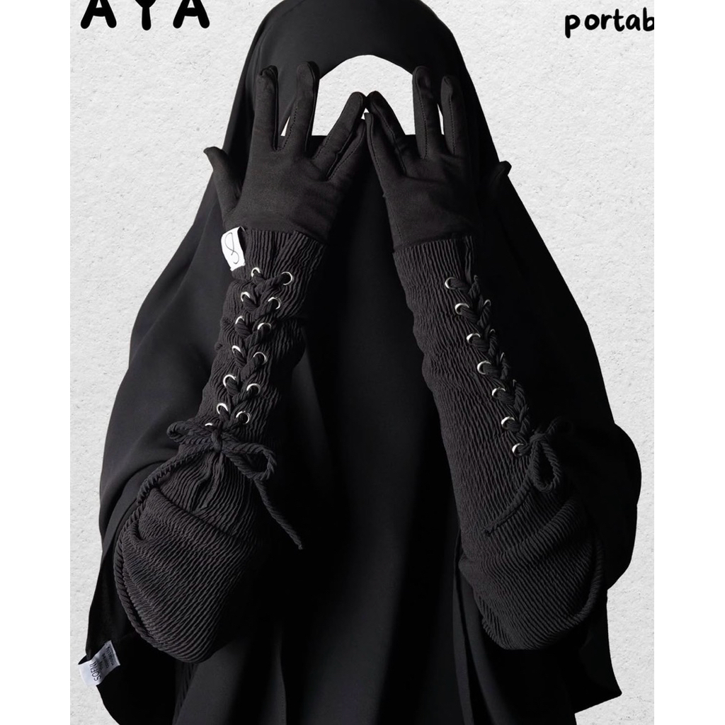 Lace Abaya Noir Sofni Bellezash