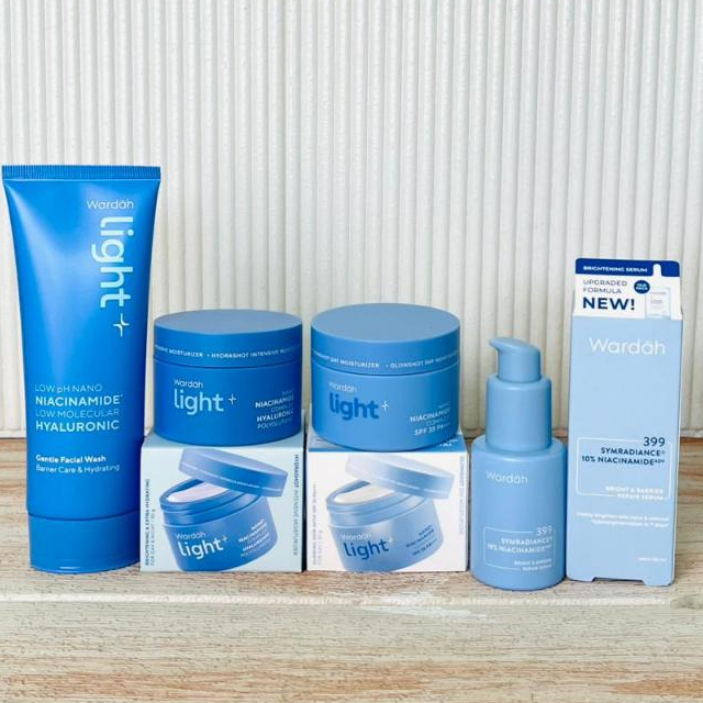Wardah 1 paket lengkap glowing cerah 4 produk