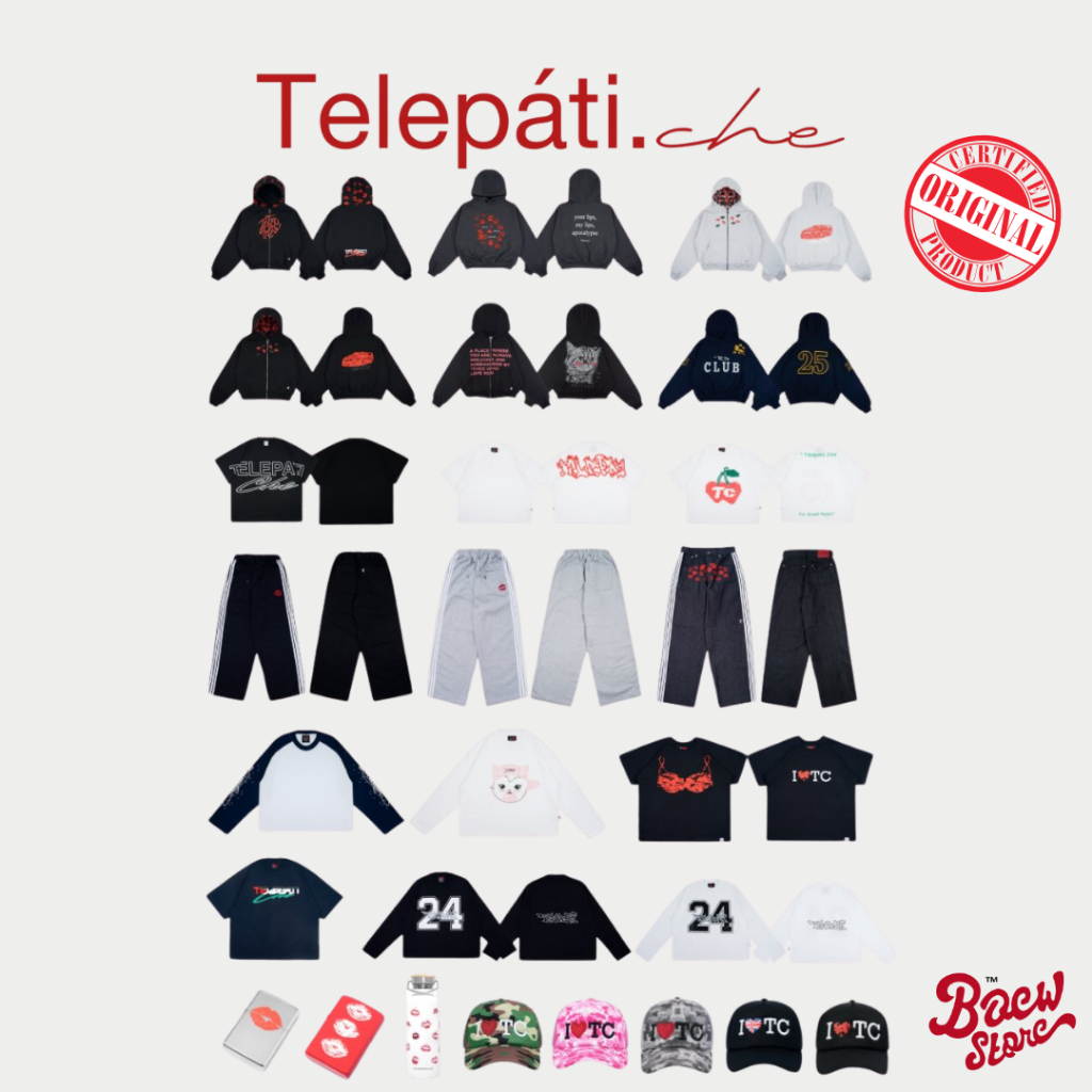 Telepati.che Hoodie Zip / Baggy Jeans / Sweatpants / Longsleeve / Baby Tee / Tshirt / Hat Topi