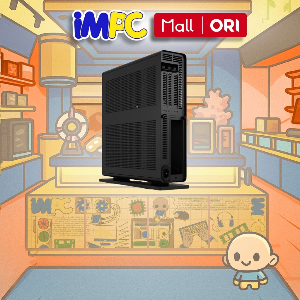 FRACTAL DESIGN PC Casing Ridge - PC Case MINI ITX - Hitam