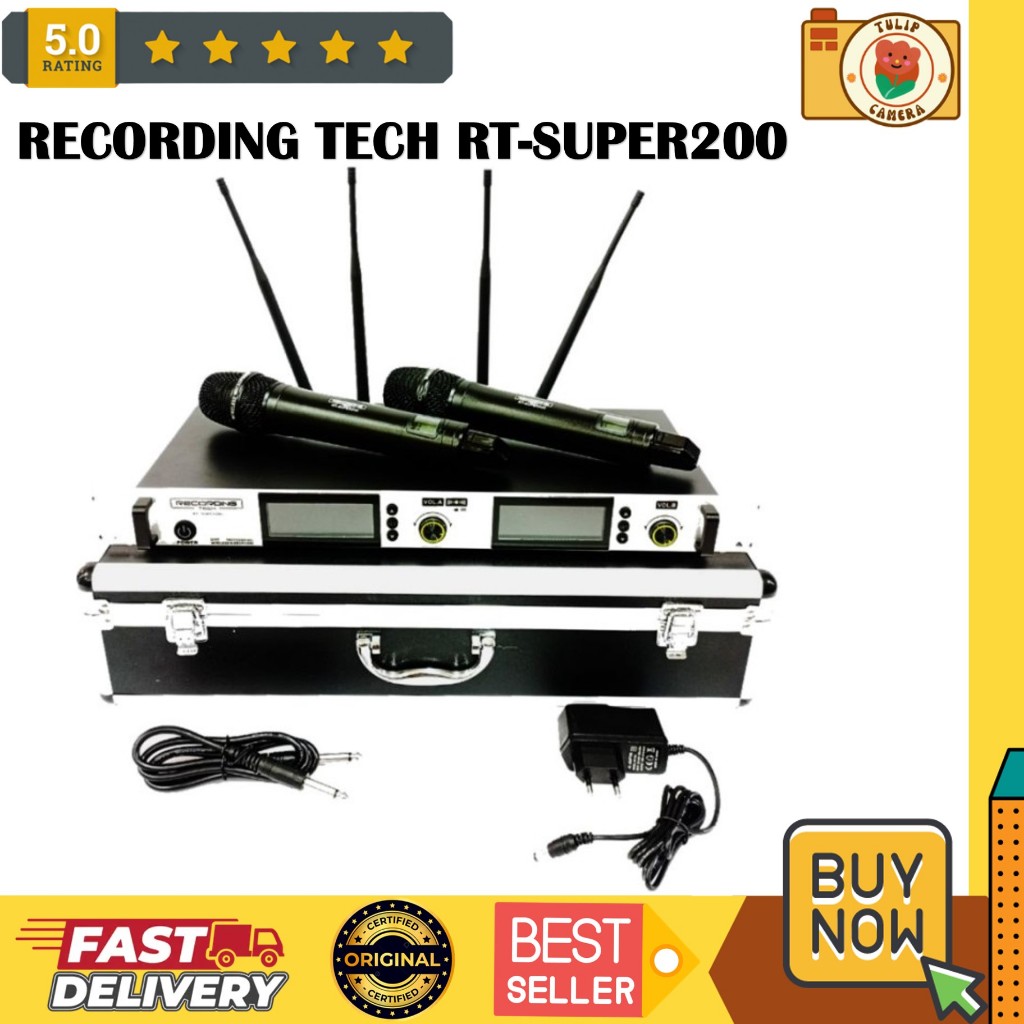 Recording Tech RT Super 200 Super200 Wireless Microphone 2 Channel