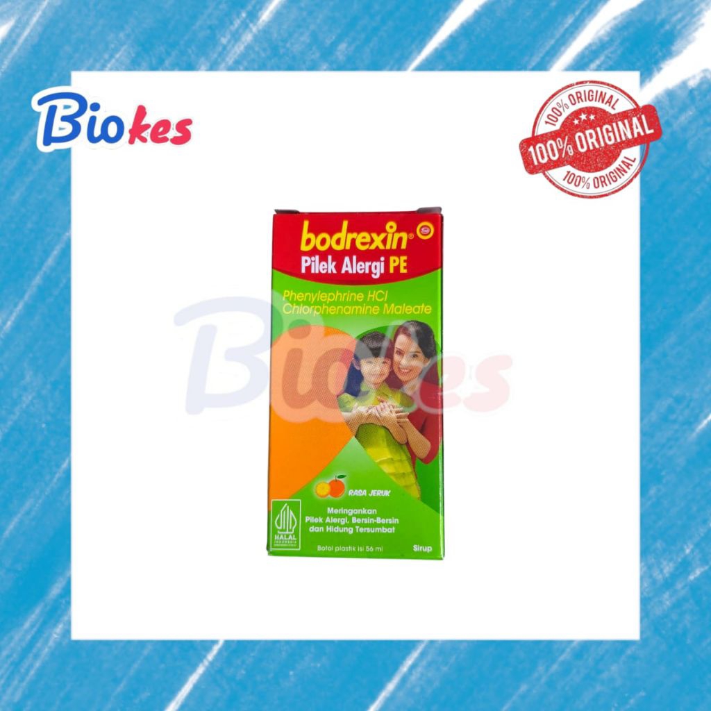 BODREXIN PILEK ALERGI PE SIRUP meringankan pilek dan alergi anak