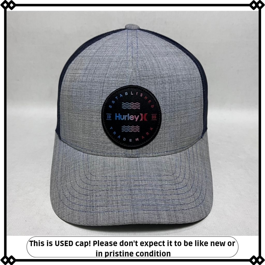 topi jaring trucker hurley X yupoong dewasa original second dewasa preloved