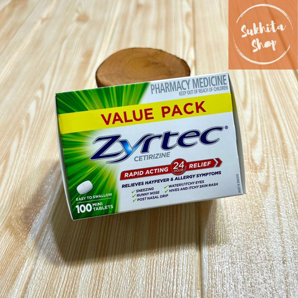 Zyrtec Cetirizine Mini Tablet Australia Alergi