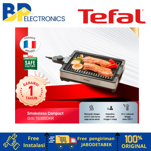 Tefal Smokeless Grill / Griller / Panggangan / Alat BBQ Tanpa Asap Tefal Smokeless Compact Grill Kit