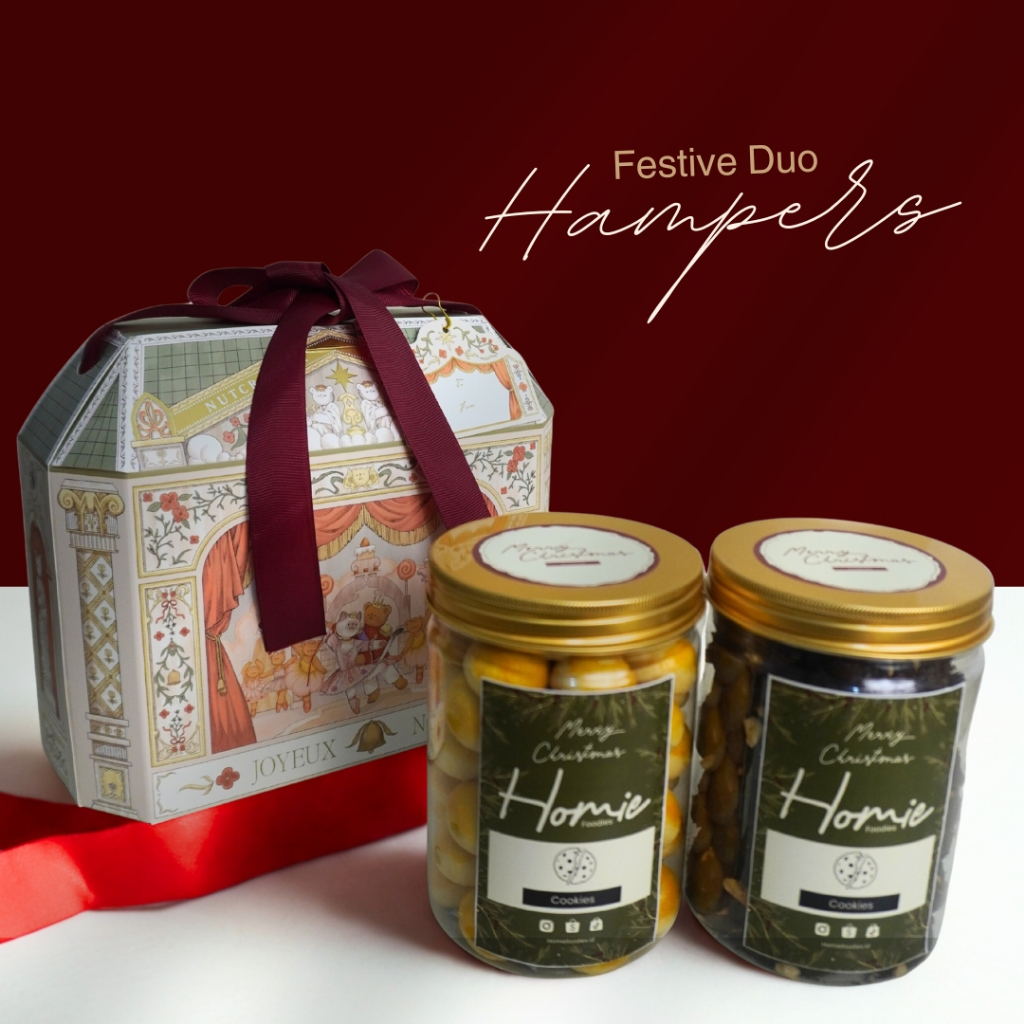 Festive Duo Christmas Hampers | Natal 2026 | Hadiah Cantik | Hampers Makassar | Kue Lebaran | Nastar