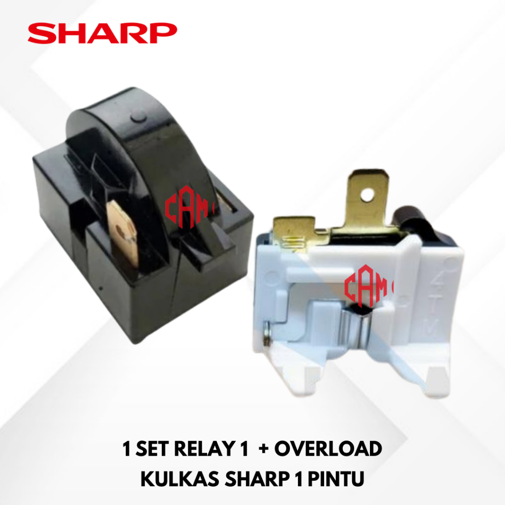 Relay PTC Overload Kulkas SHARP 1 Pintu