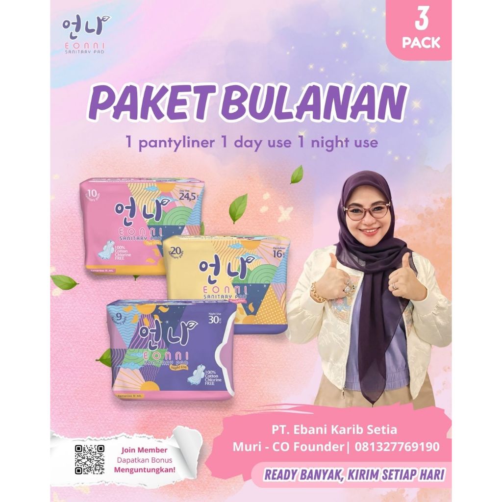 Eonni Sanitary Pad Combine Paket Pembalut Wanita