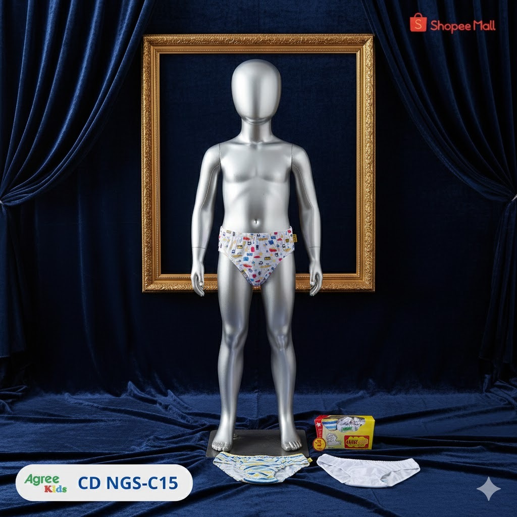 Celana Dalam Anak Laki Perempuan Agree NGS C15 Isi ( 3 Pcs ) | CD Anak Remaja Katun Lembut Nyaman | 