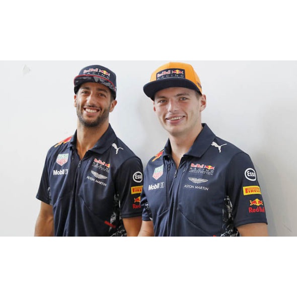 Red Bull Racing F1 2017 Team Polo Shirt. Kaos Polo Pria. Official Formula 1 Merchandise ORIGINAL