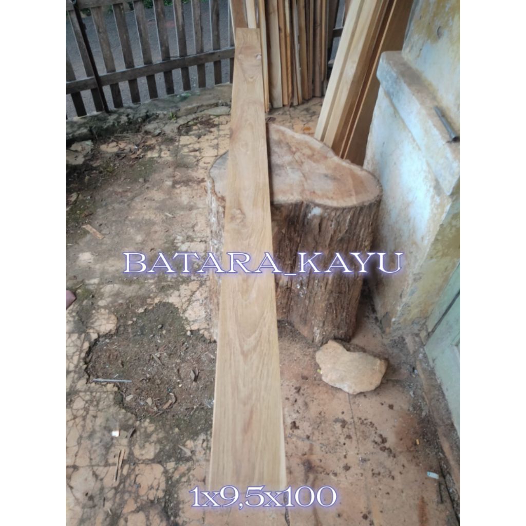 papan tipisan kayu jati serut halus