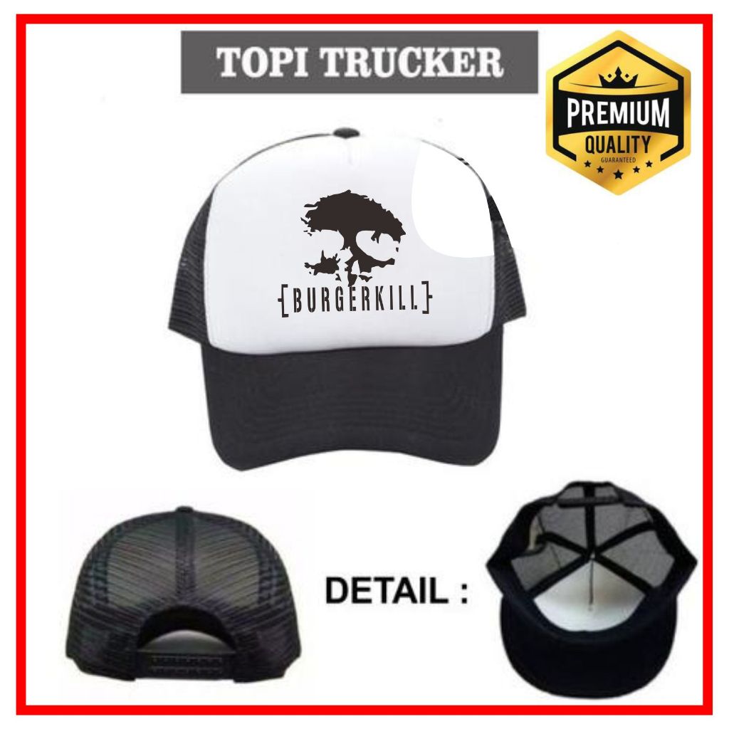 TOPI BURGERKILL / TOPI JARING BURGERKILL / TOPI TRUCKER BURGERKILL BISA COD