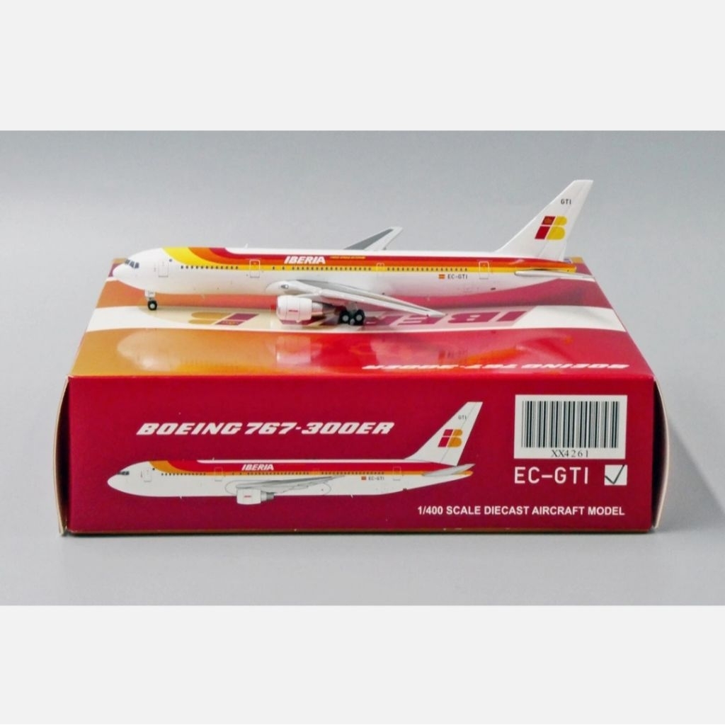 JC Wings Miniatur Pesawat 1/400 Iberia Boeing B767-300ER EC-GTI