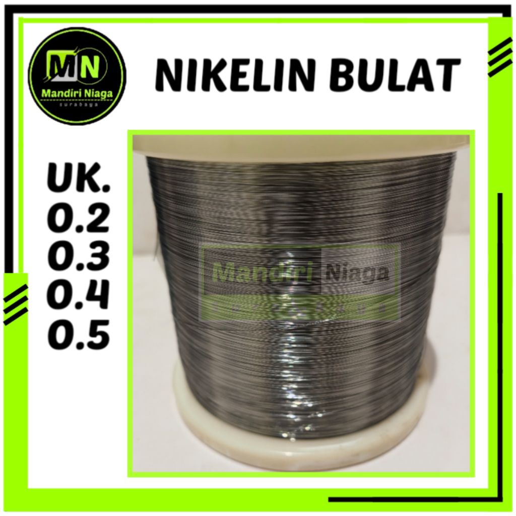 Kawat Nikelin Bulat 0,2 0,3 0,4 0,5