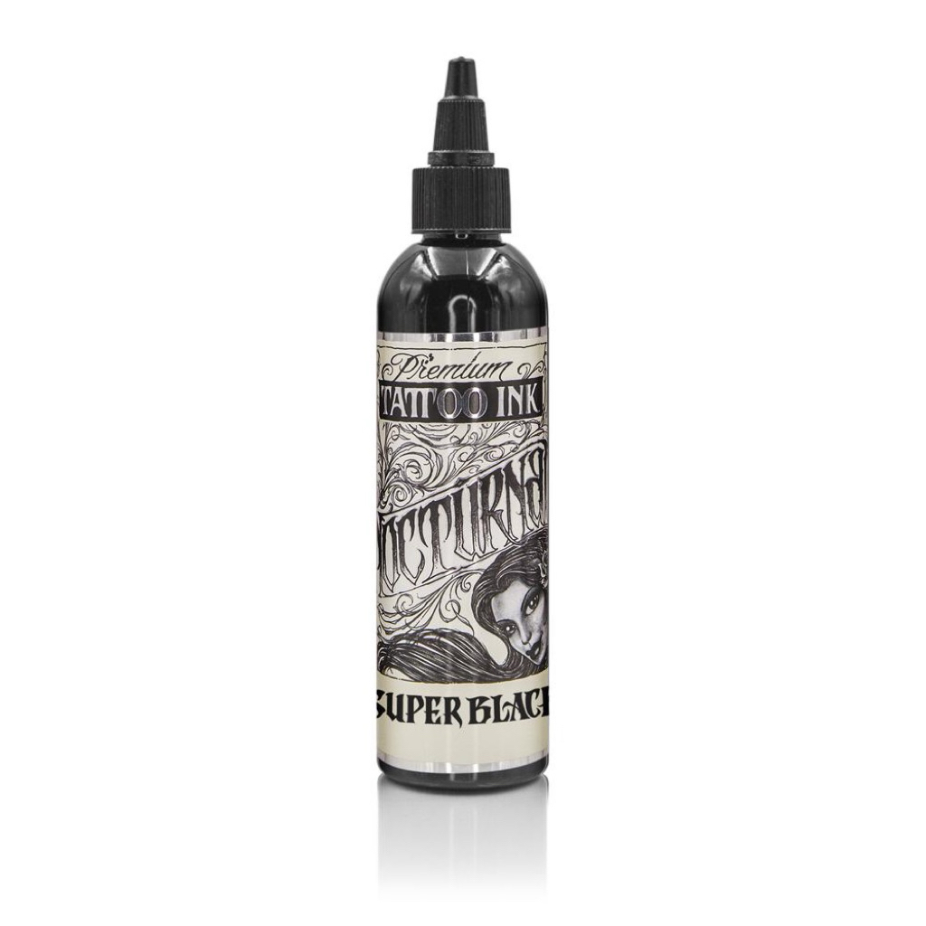 NOCKTURNAL TATTOO INK SUPER BLACK 4oz ORIGINAL BY ETERNAL INK | FGRS TATTOO SUPPLY