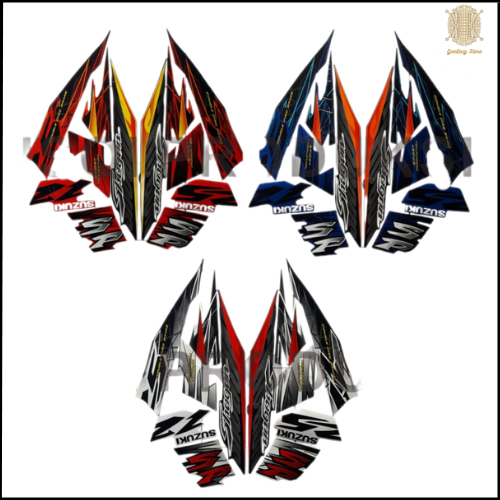 STIKER STRIPING STANDART SHOGUN 125 SP 2007 | STIKER BODY SUZUKI SHOGUN 125 SP 2007 | TERMURAH