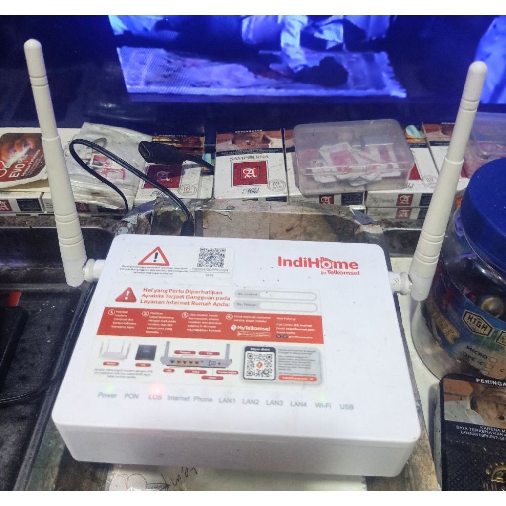 ZTE GPON ONT ZXHN F672Y Dual Band 5 Ghz(Unit+ Adaptor)