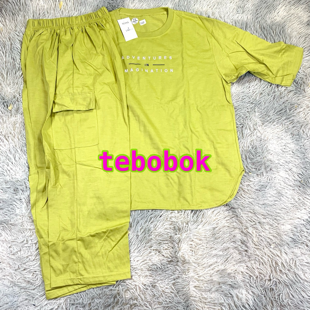 Tebobok -  Jumbo Cp Tessa Lengan 7/8 | Baju Tidur Tessa | Baju Tidur Wanita