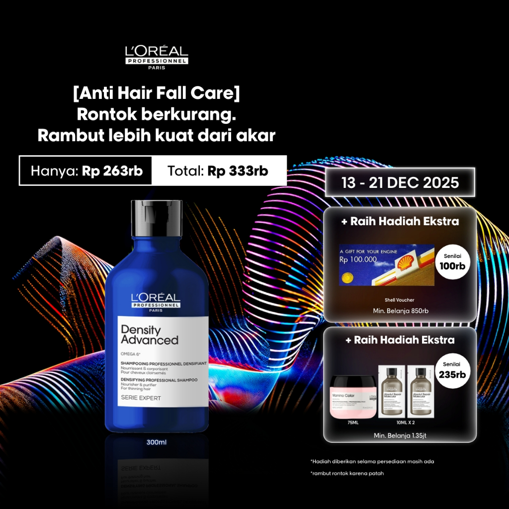 Serie Expert Density Advanced Shampoo 300ml Untuk Rambut Rontok by L'Oreal Professionnel